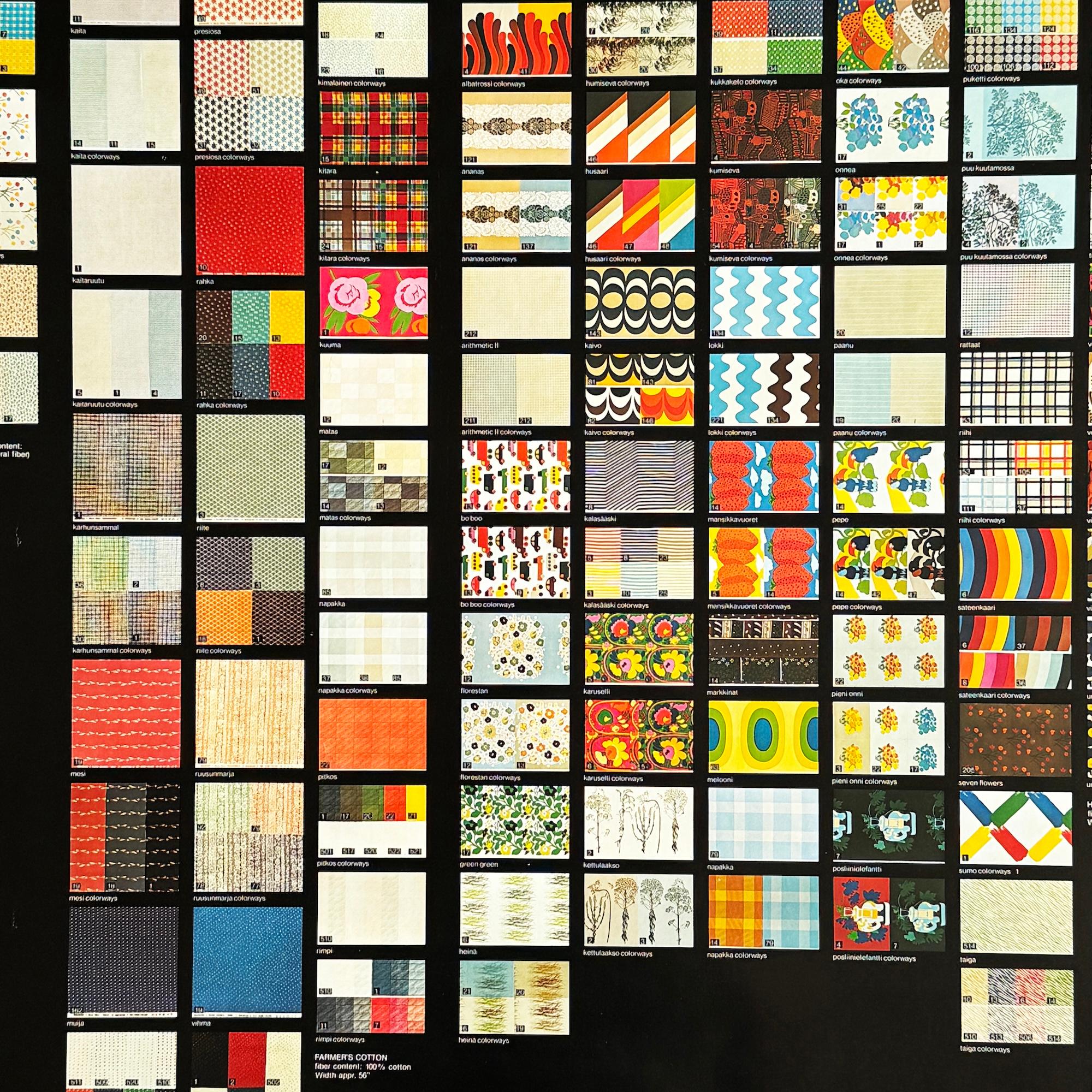 20ième siècle Affiche promotionnelle Marimekko, 1980