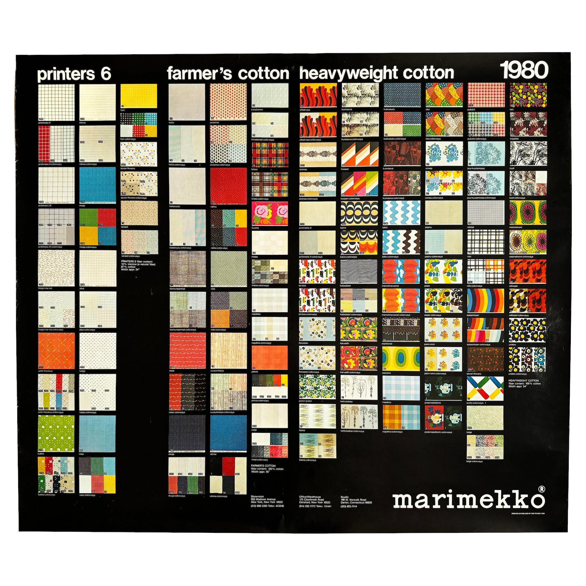 1980 Marimekko Promotional Poster For Sale At 1stDibs