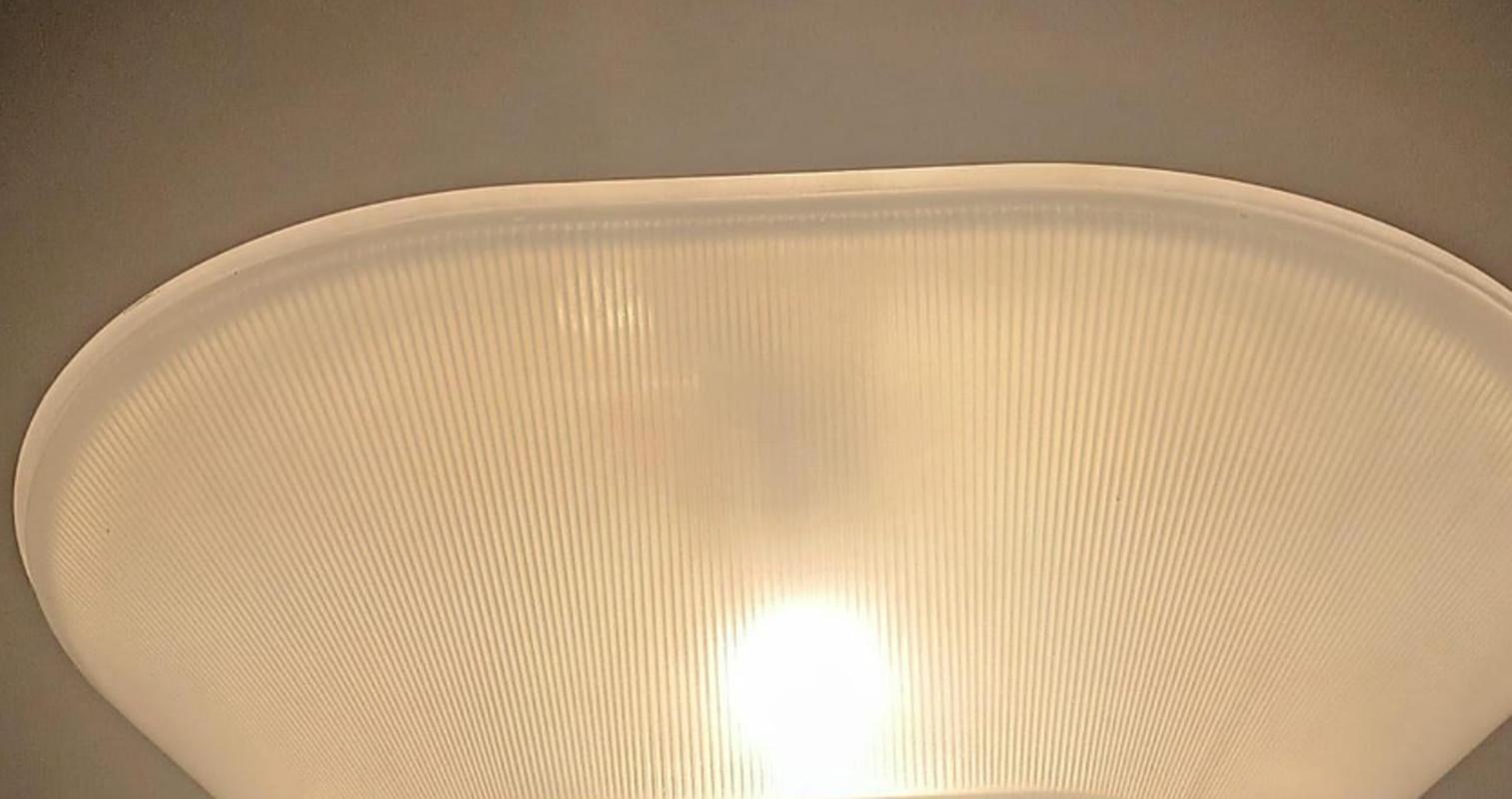 Metal 1980 Mega 2 by Prisma Italian Design Wall Lamp Flush Mount For Sale