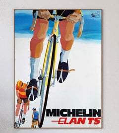 1980 Michelin - Elan TS Bicycle Tyres Original Vintage Poster
