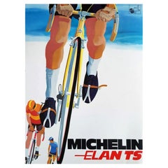 1980 Michelin - Elan TS Bicycle Tyres Original Vintage Poster 1980 Michelin - Elan TS Bicycle Tyres Original Vintage Poster