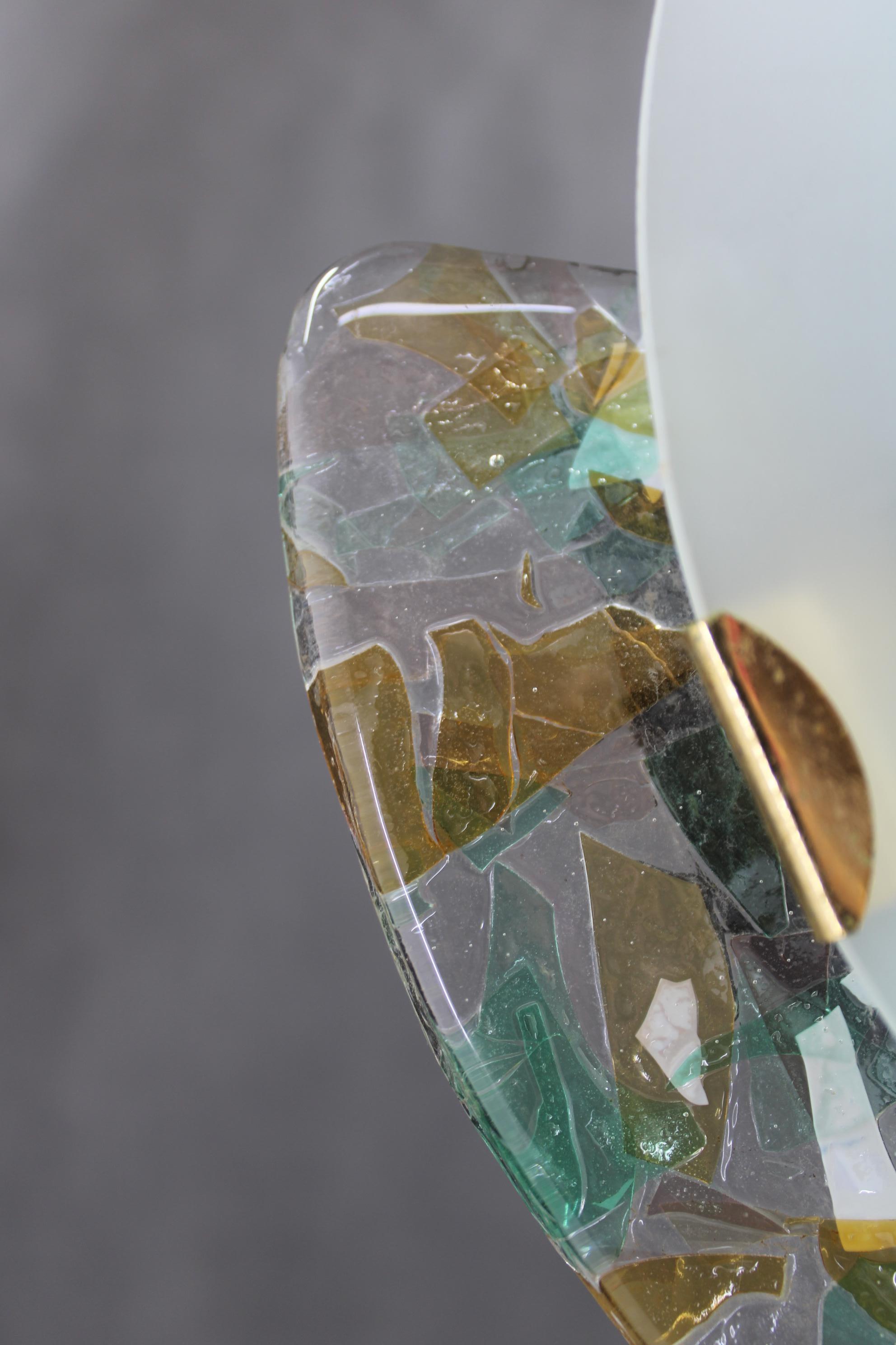 Lámpara de pie de cristal de Murano de 1980, Italia en venta 2
