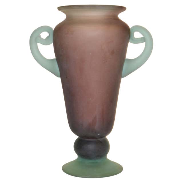 Scavo Italian Scavo Style Vase with Handle at 1stDibs