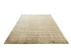 1980 Nepalese Olive Green Rug Late 20th Century Hand Knotted in Wool