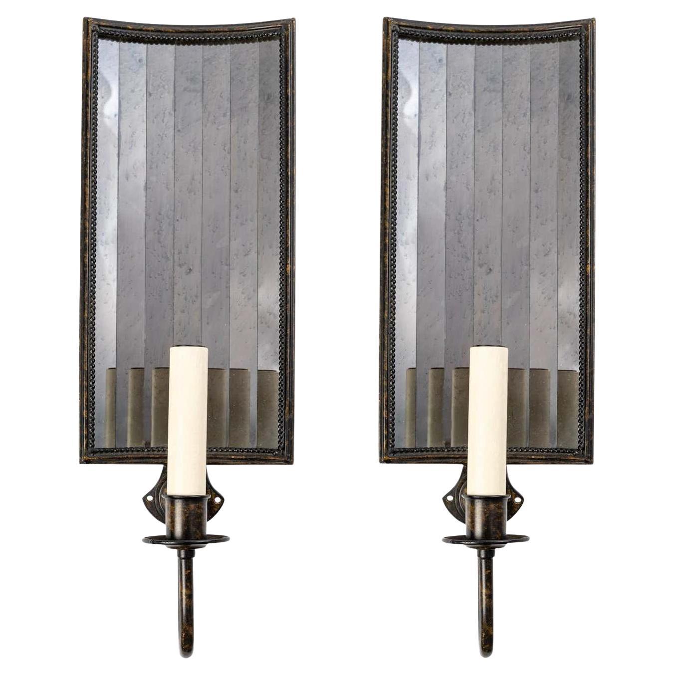 1980 Pair of Mirror Sconces Vaughan House