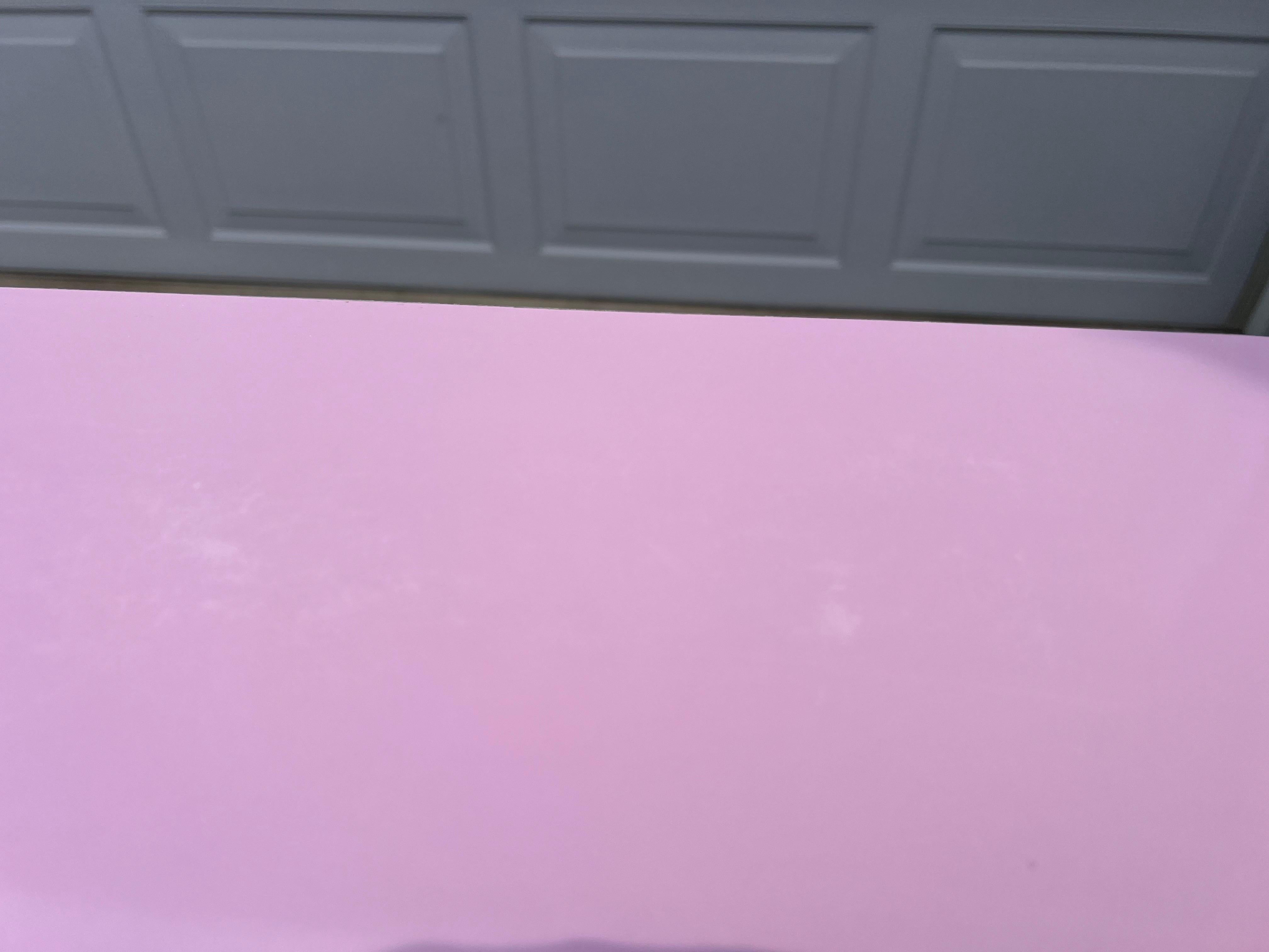 Late 20th Century 1980 Pink Laminate Waterfall Console Table