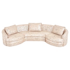 1980 Post Modern Sectional Sofa in Marble Upholstery