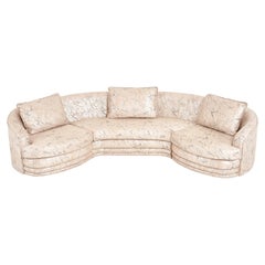 1980 Post Modern Sectional Sofa in Marble Upholstery