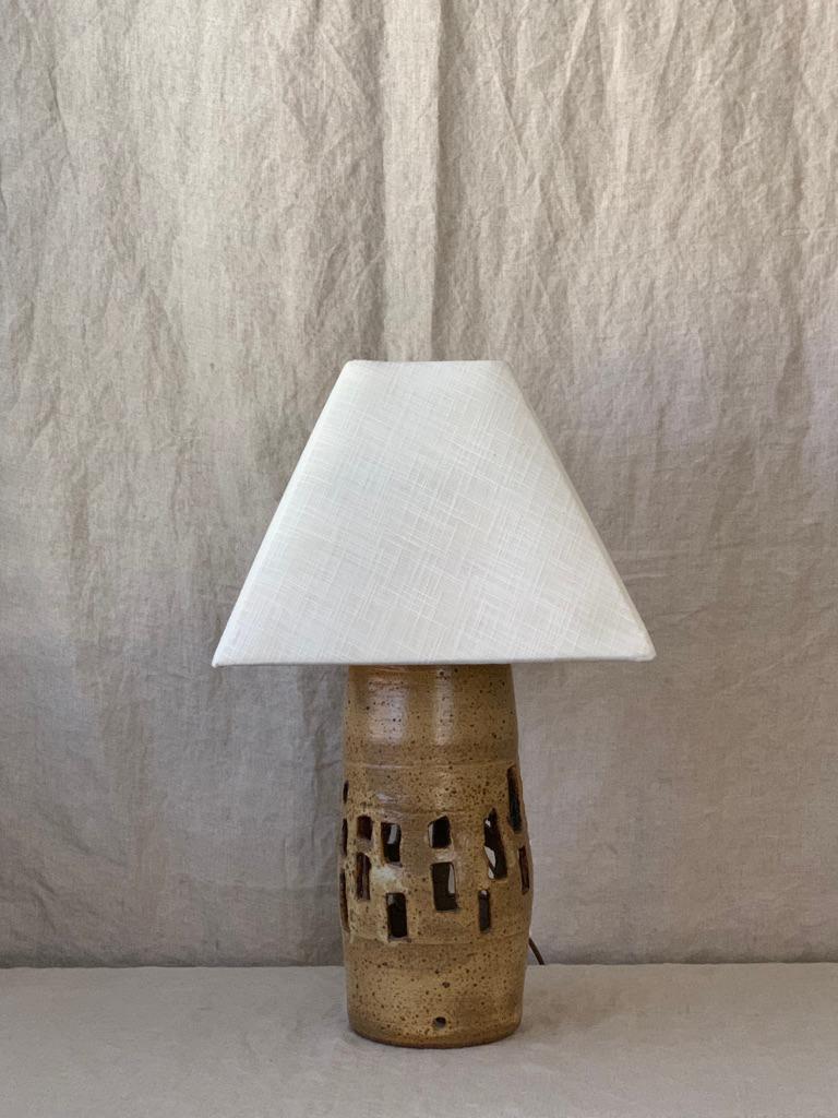 20th Century 1980 Pottery Table Lamp For Sale
