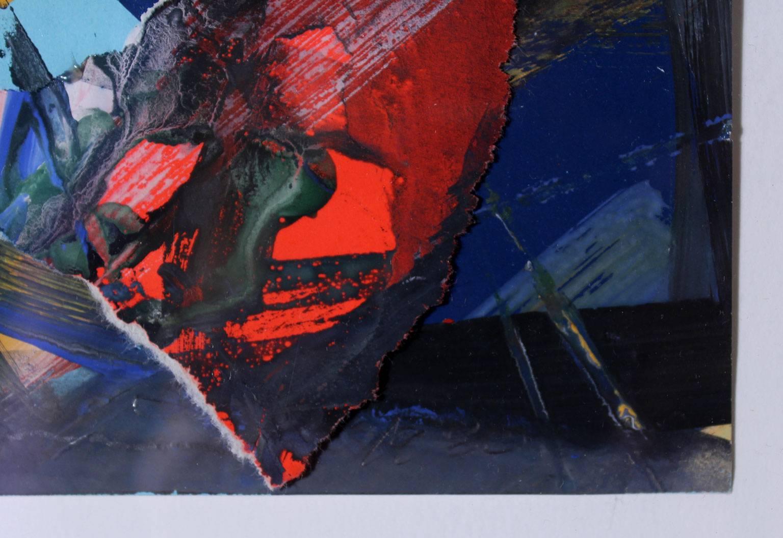 1980 Richard Allen Morris Abstrakte Gemälde-Collage im Angebot 2