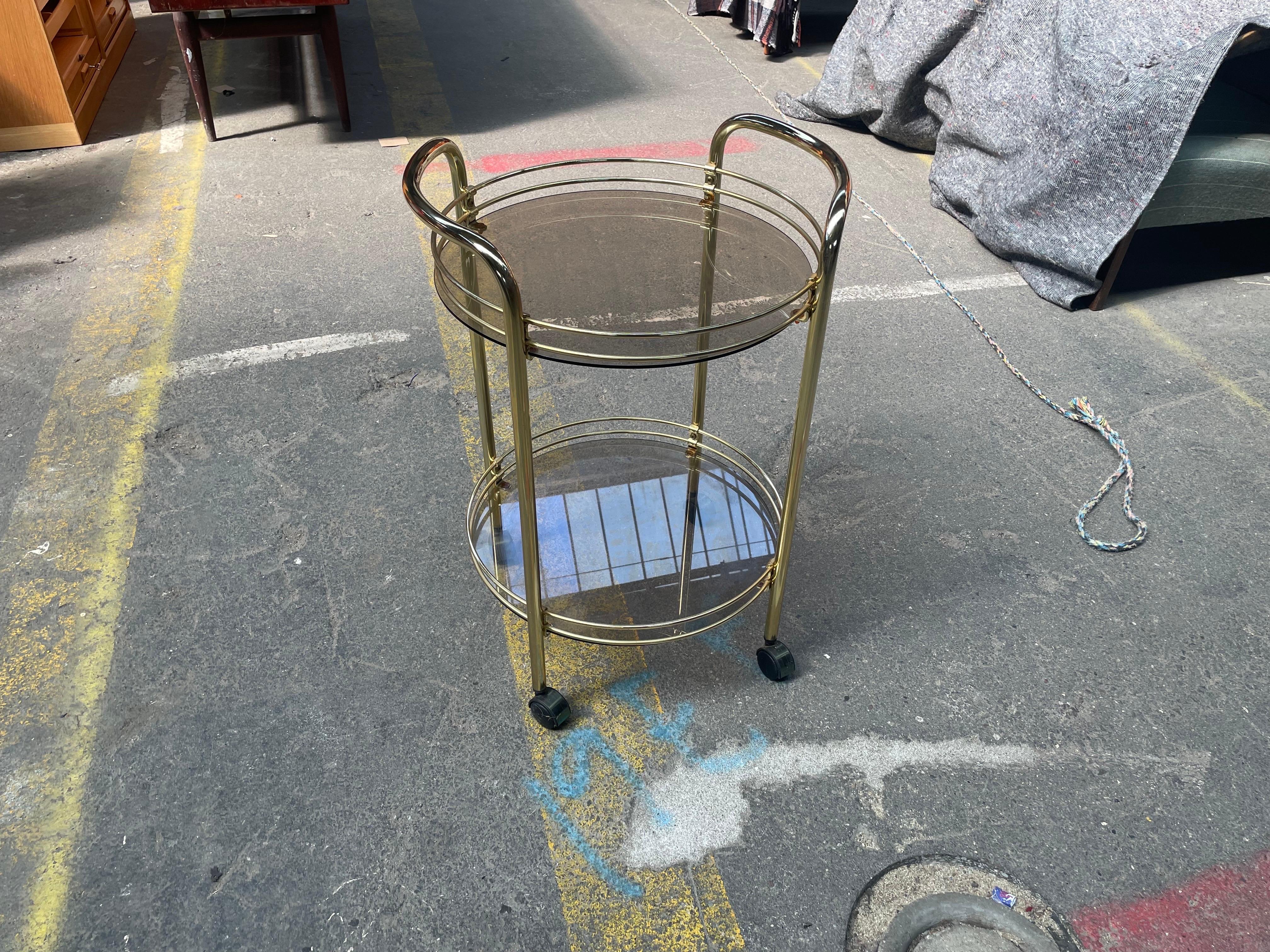 Late 20th Century 1980´s Danish bar cart in perfect condition For Sale