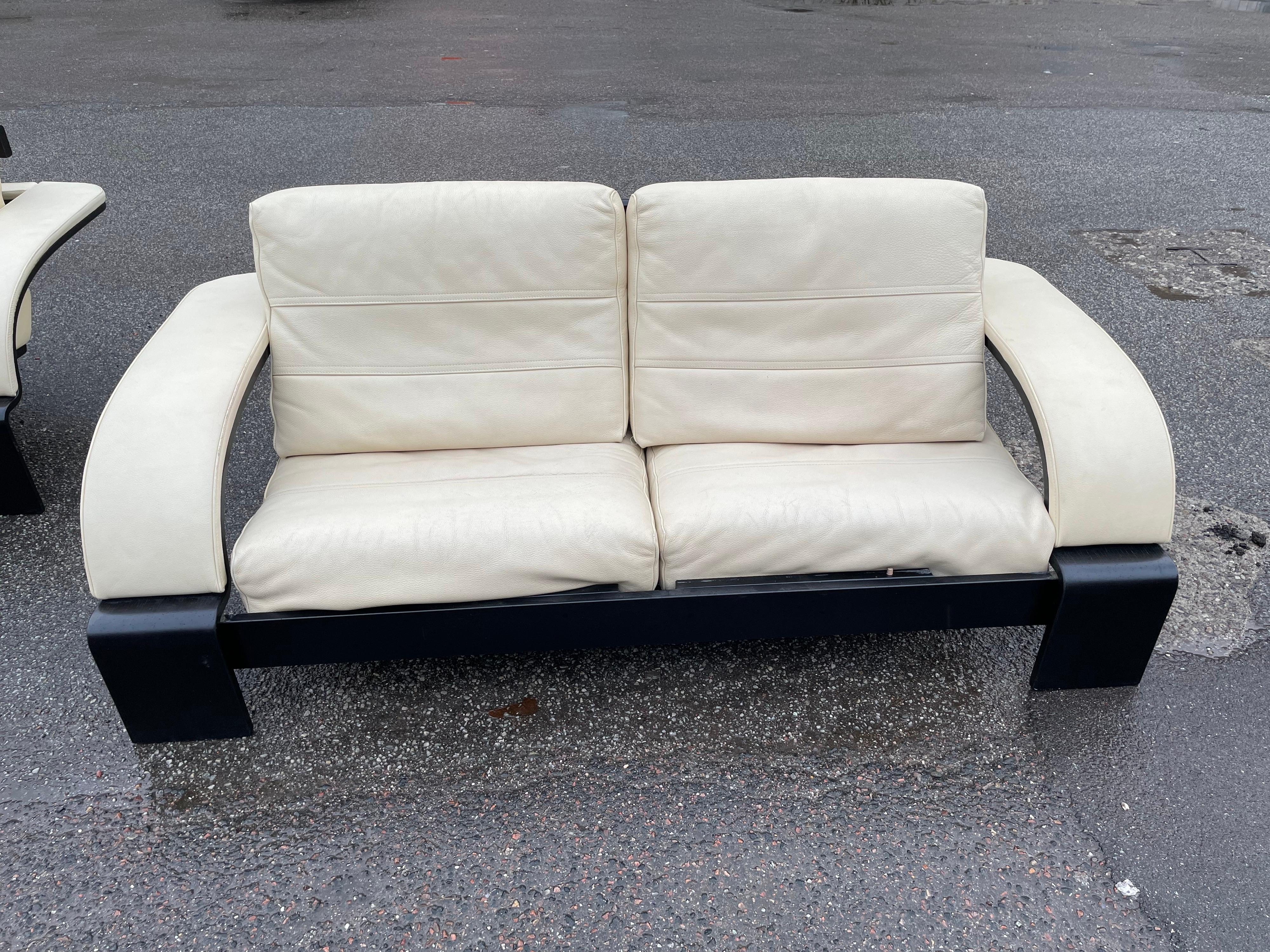 Late 20th Century 1980´s Leather Sofas from Nelo by Åke Fribytter in Super Condition