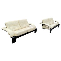 1980´s Leather Sofas from Nelo by Åke Fribytter in Super Condition