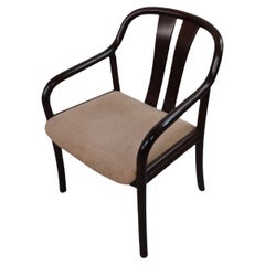Sillones Oswald Beck Casala Asiana de los años 80 en haya barnizada negra