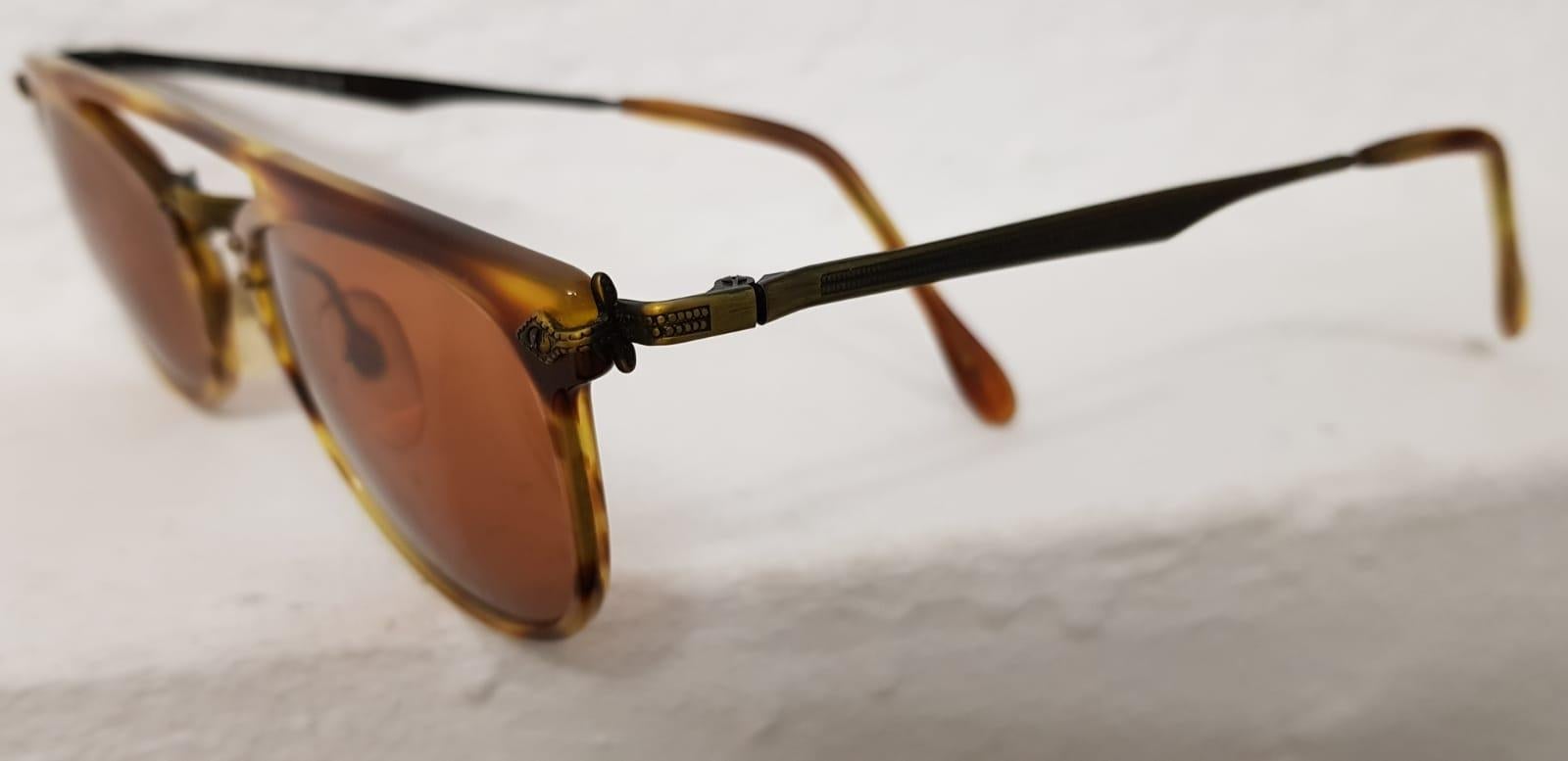 Brown 1980´s Robert La Roche Sunglasses 193 For Sale