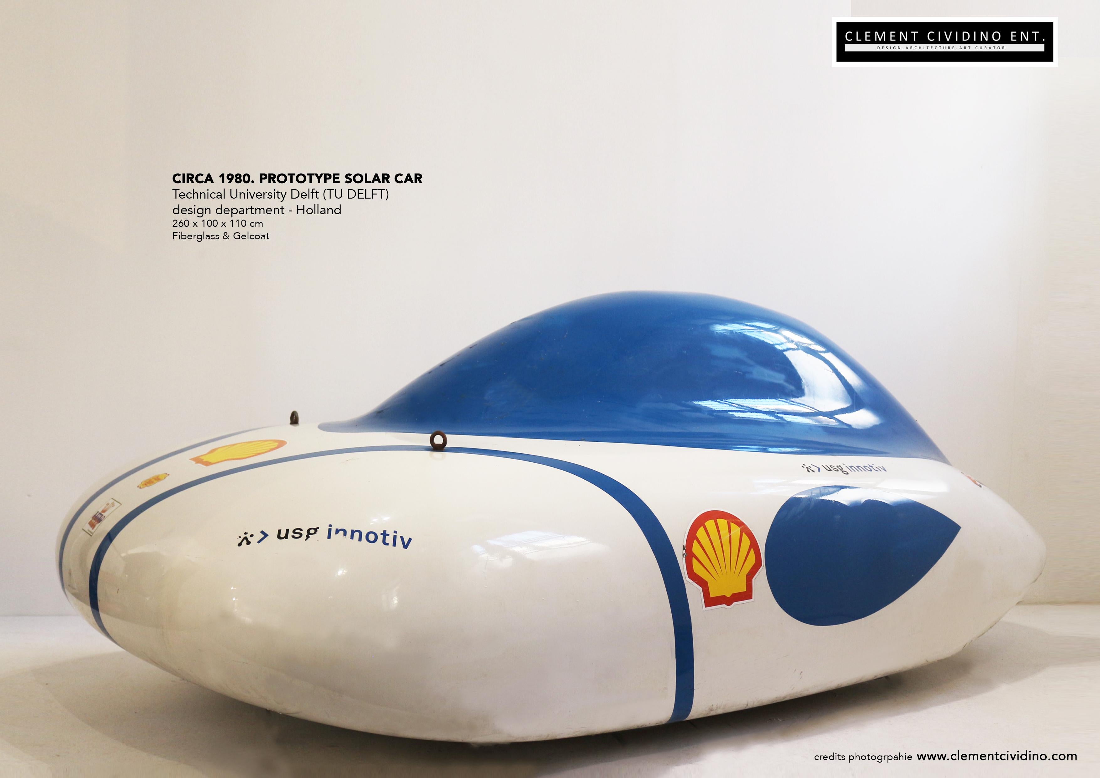 Space Age 1980, Sculpture Prototype Solar Car For Sale