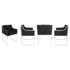 1980 Set of 4 armchairs from Maison Jansen