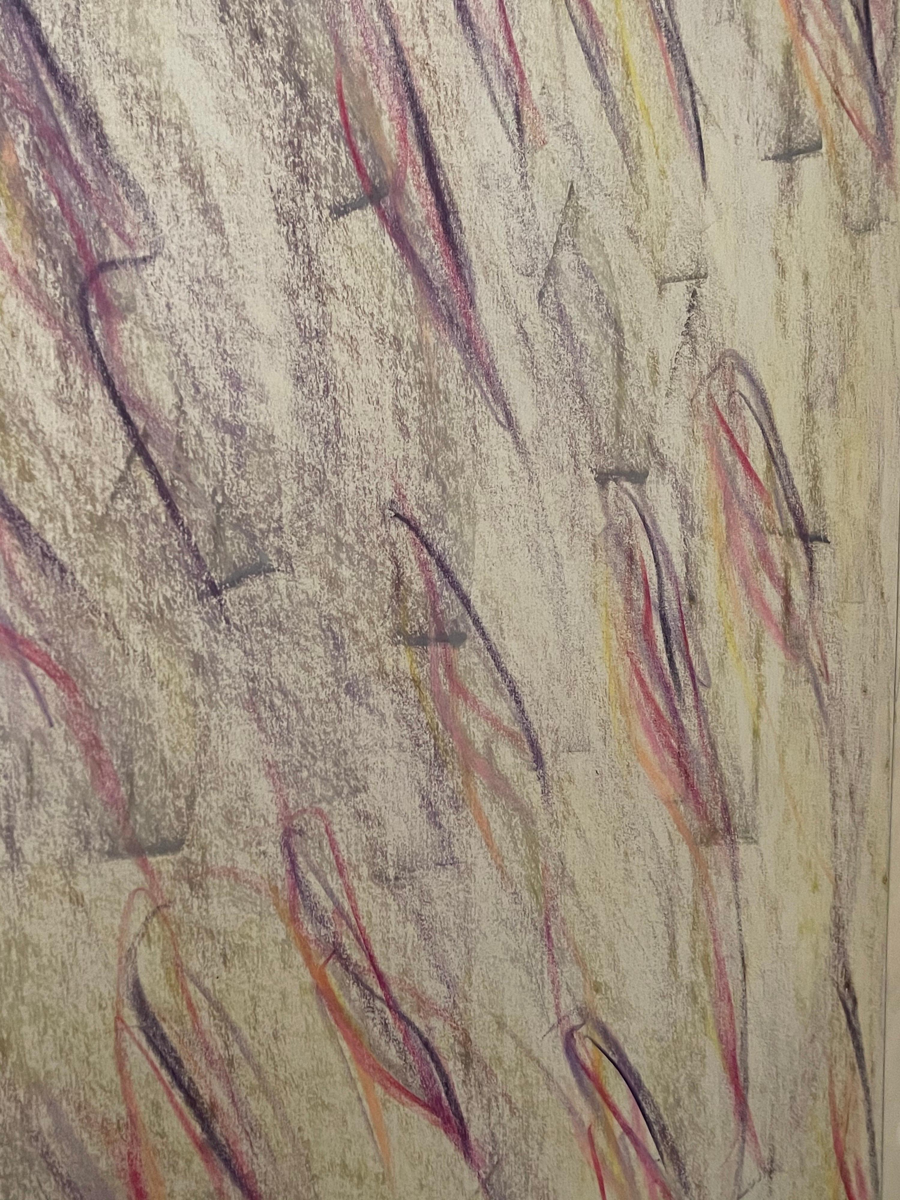 Claudio Verna Signed and Certified Pastel on Paper In Good Condition For Sale In Roma, IT