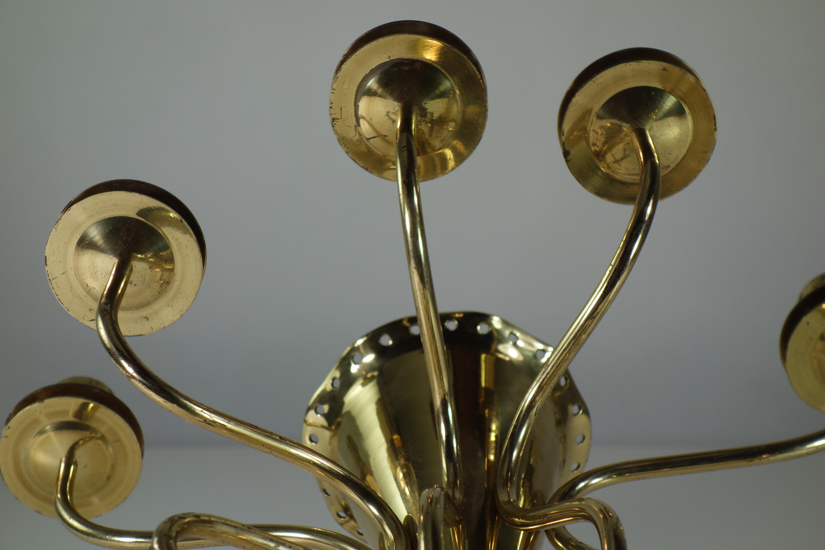 1980 Simon Borek Sipek Driade Portacandele in metallo dorato di design moderno in vendita 6