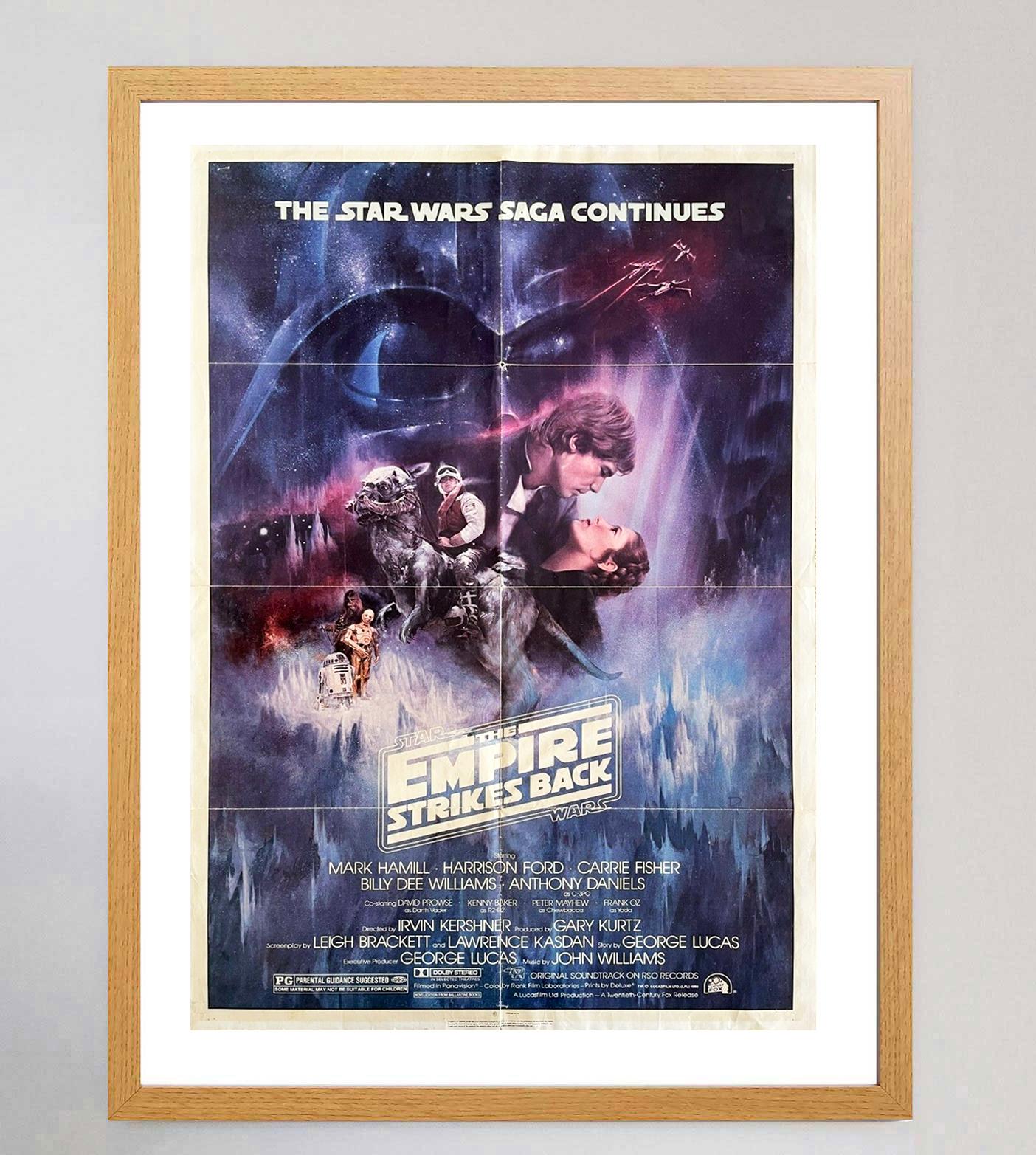 Américain 1980 Star Wars L'Empire contre-attaque Affiche originale d'époque en vente