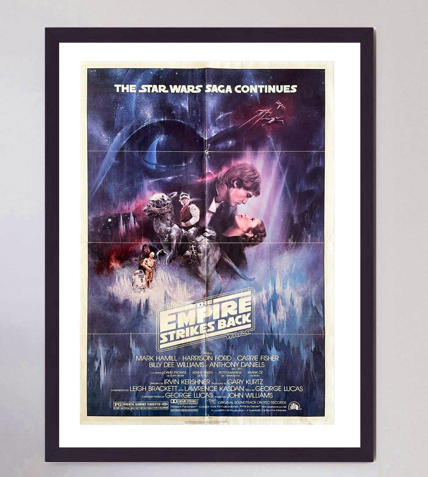 Fin du 20e siècle 1980 Star Wars L'Empire contre-attaque Affiche originale d'époque en vente