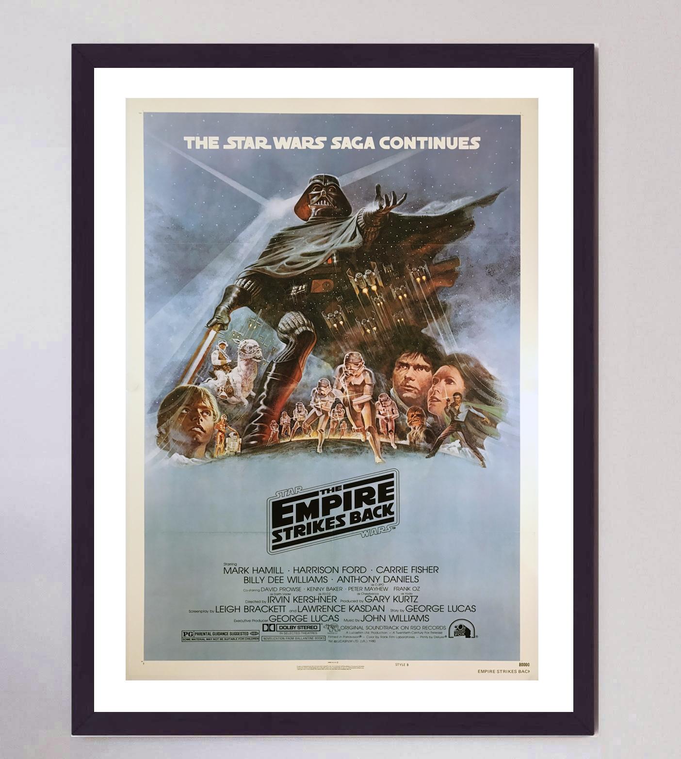 Late 20th Century 1980 Star Wars The Empire Strikes Back Original Vintage Poster For Sale