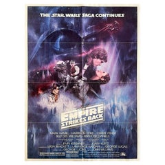 1980 Star Wars L'Empire contre-attaque Affiche originale d'époque