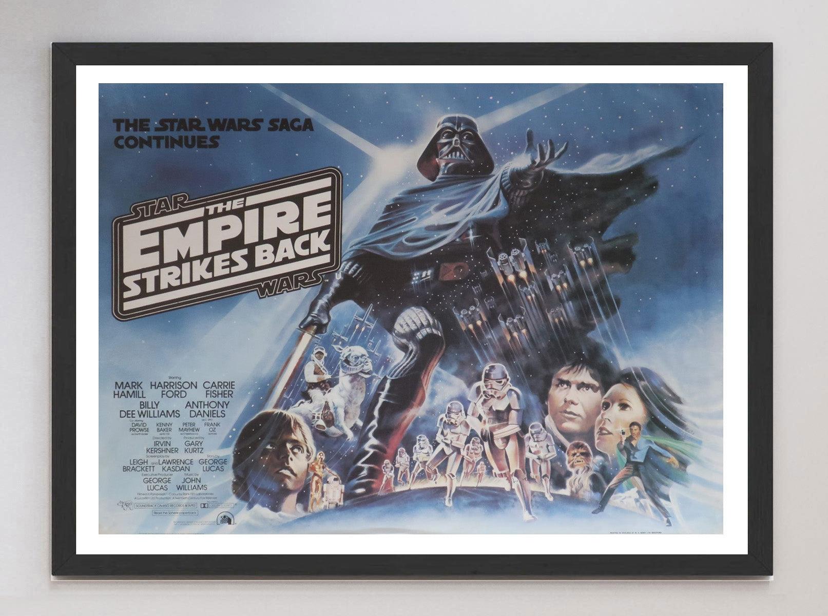 1980 Star Wars, „The Empire Strikes Back“, UK Quad, Original-Vintage-Poster (Ende des 20. Jahrhunderts) im Angebot