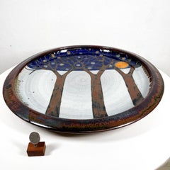 1980 Sunstone Gallery La Jolla Art Pottery Plate Cathra-Anne Barker