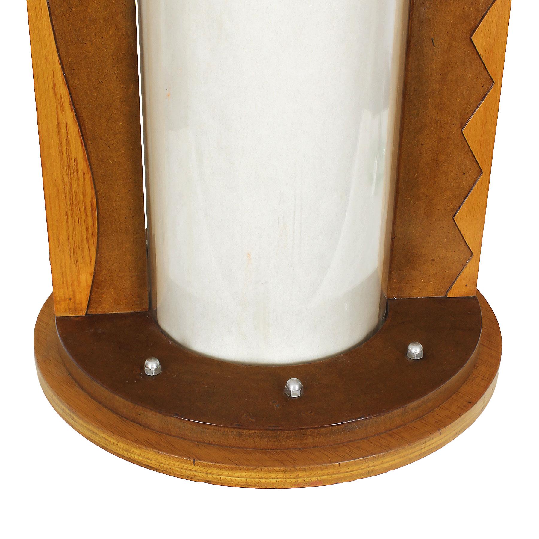 Modern 1980 Table Lamp, MDF, Beech and Pine Woods, Plexiglass and Parchment - Spain For Sale