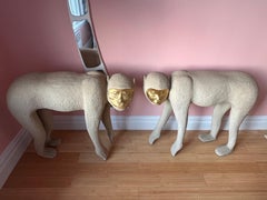 1980 Texture Life Size Monkey Statues - a Pair