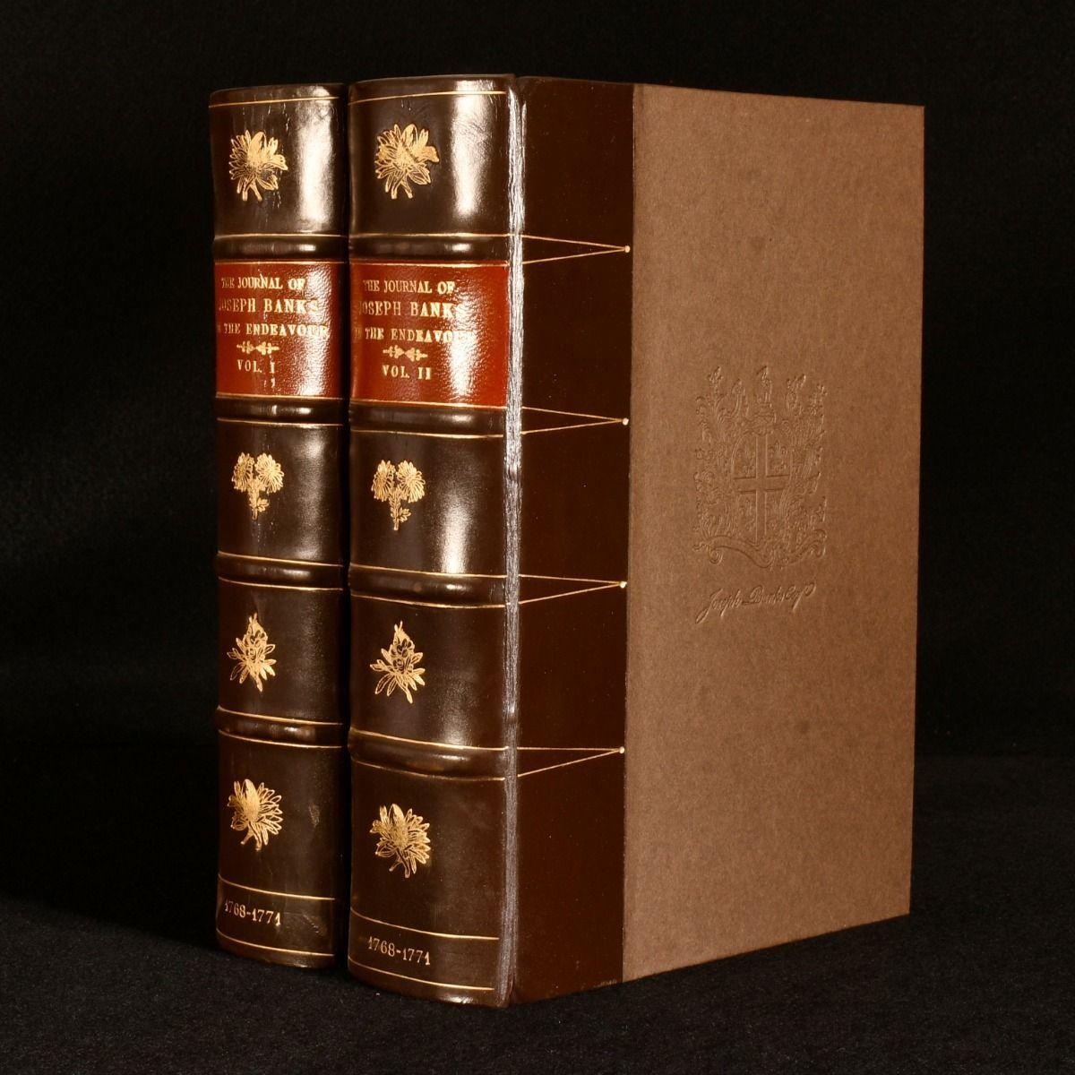 A striking limited edition facsimile of the travel journals of Joseph Banks, a smart work signed by Prince Philip, who wrote a preface for this edition.

A limited edition of five hundred copies, of which this is numbered forty-one.

Signed by