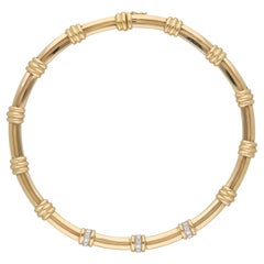 1980 Tiffany & Co Collar de Diamantes en Oro Amarillo de 18 Quilates