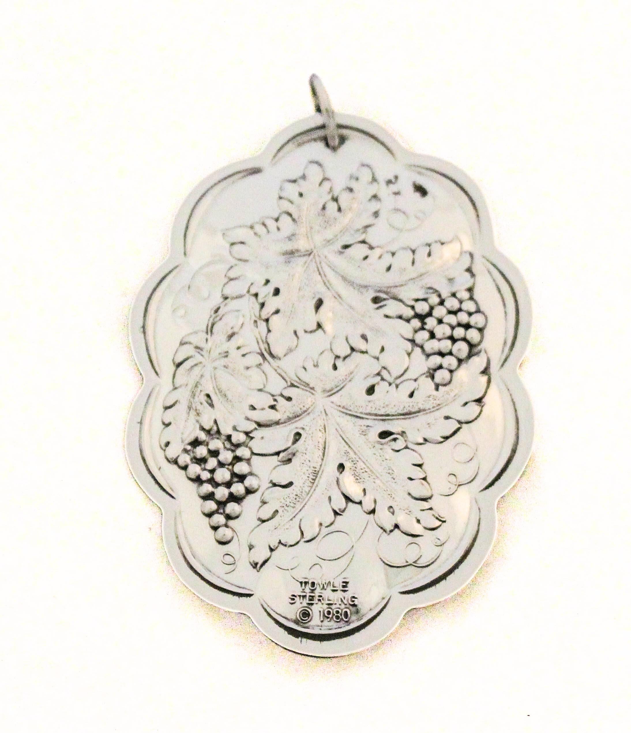 1980 Towle Weihnachtsschmuck aus Sterling Silber im Zustand „Hervorragend“ im Angebot in Brooklyn, NY