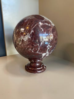 1980 Vintage Italian Big Paper Weight in Black Marquina Marble