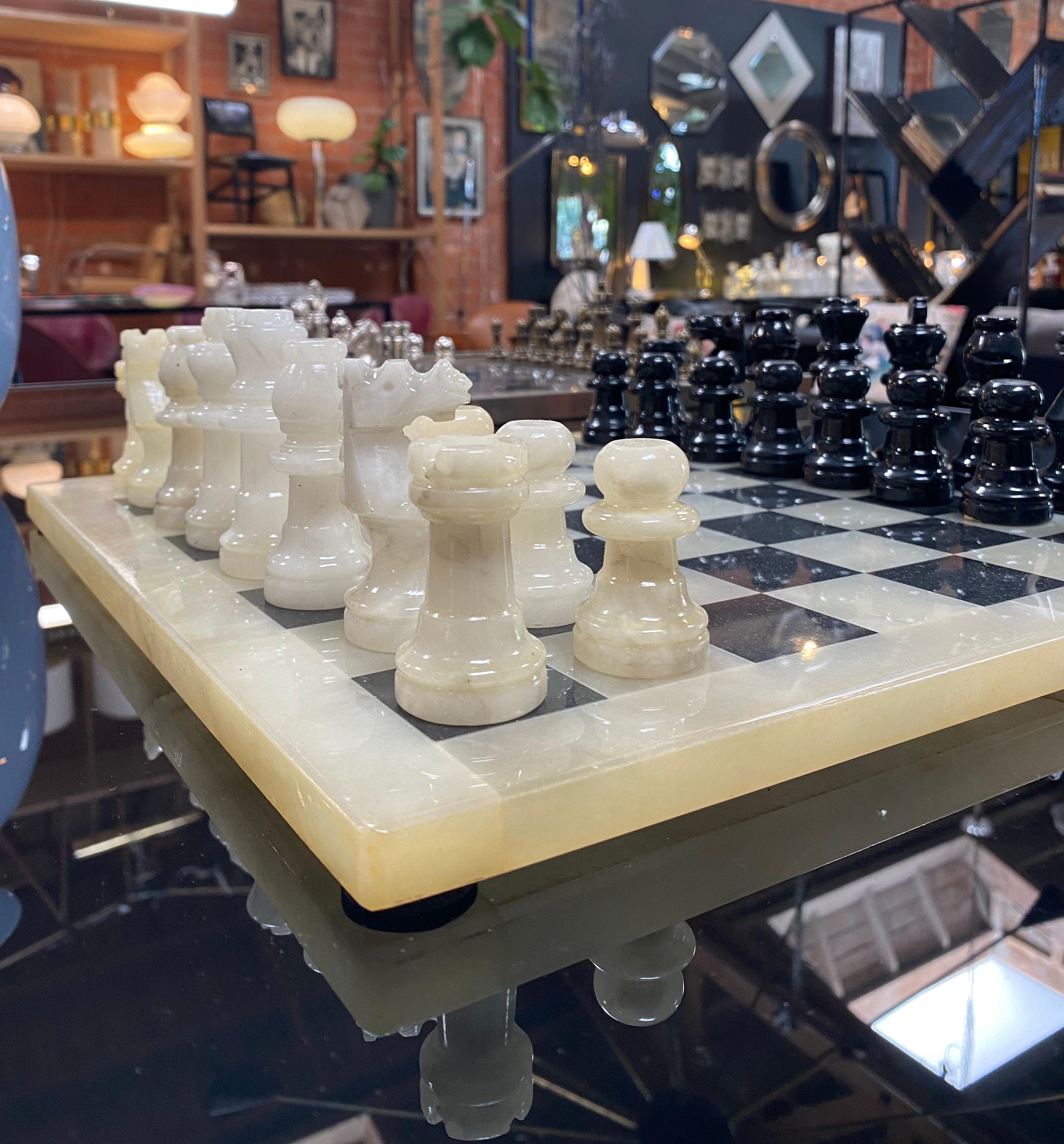 1980 Vintage Italian Glass Chess Set at 1stDibs vintage glass chess