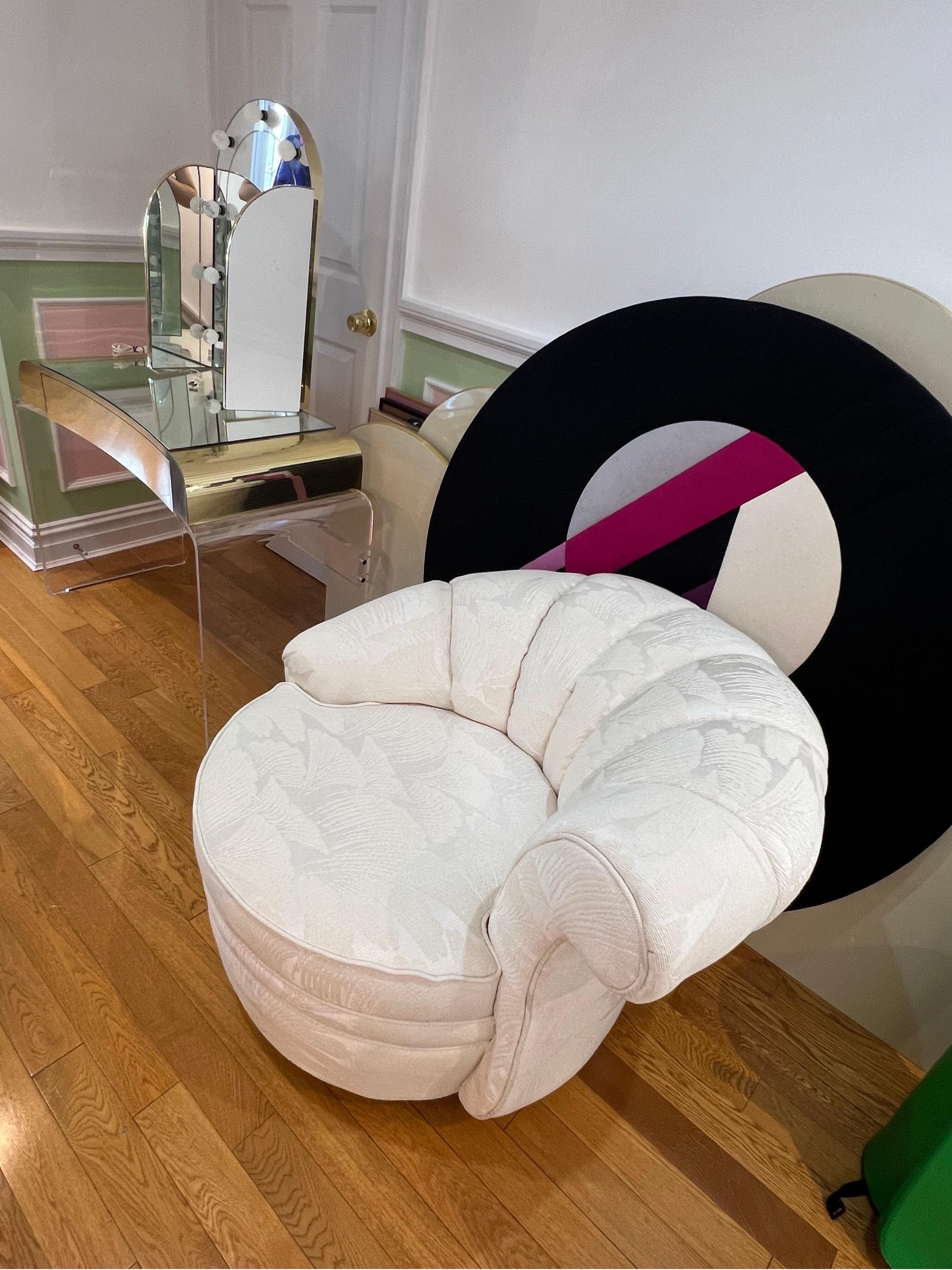 Fine XX secolo Sedie girevoli in stile post moderno anni '80 in vendita