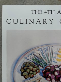 1980 Wayne Thiebaud "Hors d'Oeuvres" 4e Carnaval Culinaire Annuel Gravure