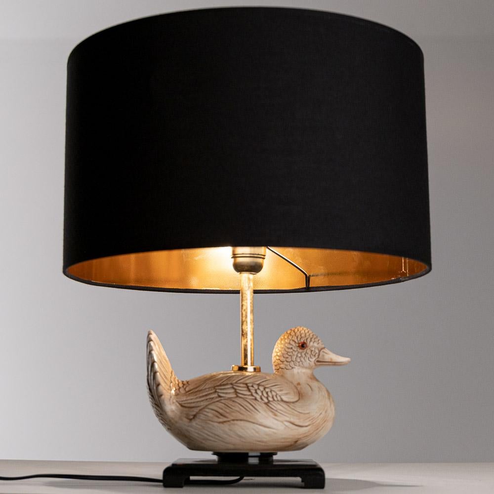 1980 Wood and Brass Table Light in Style of Elli Malevolti For Sale 6