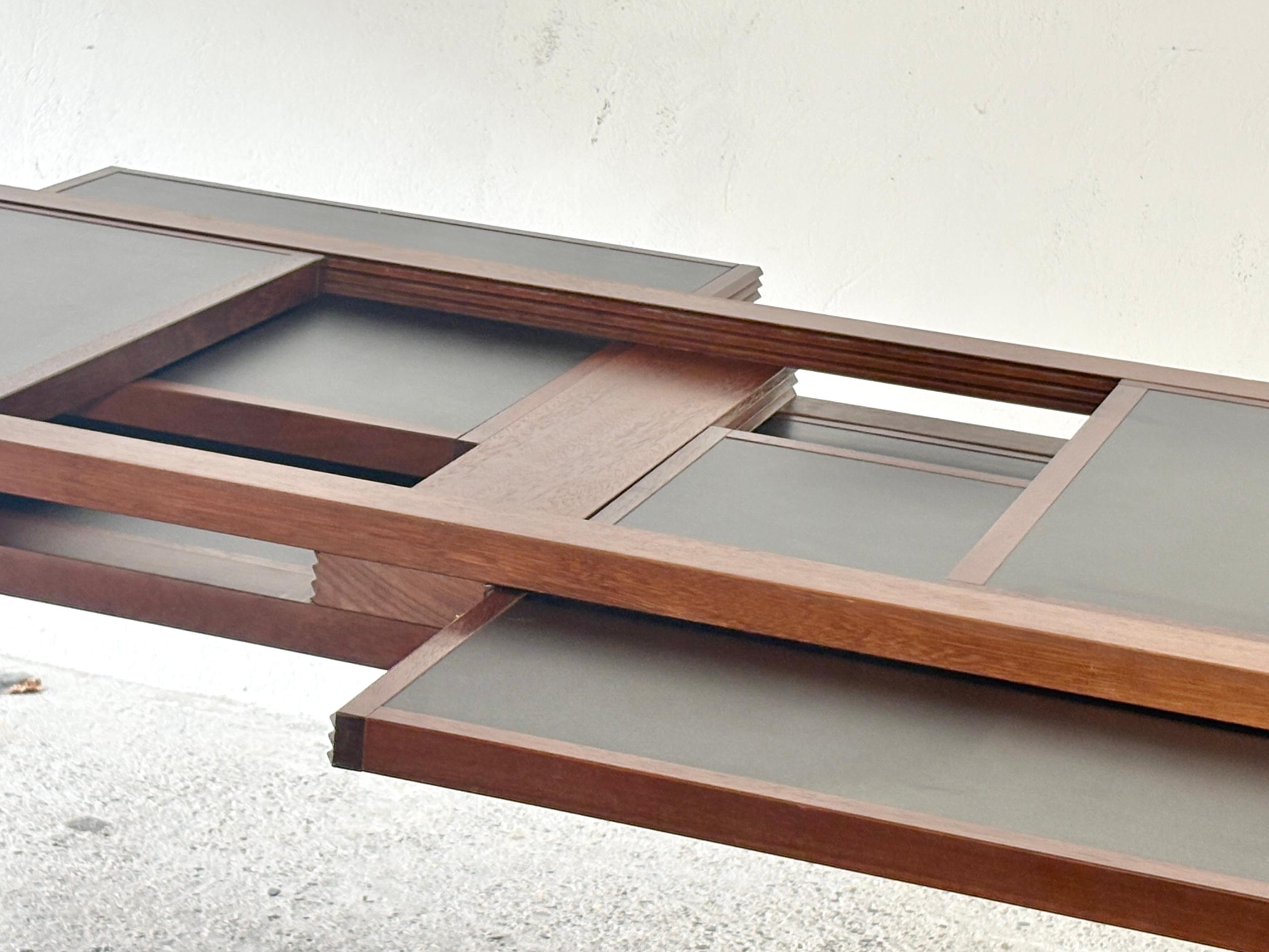 Formica 1980ies Modular dining table or desk Designed by Bernard Vuarnesson for Bellato For Sale