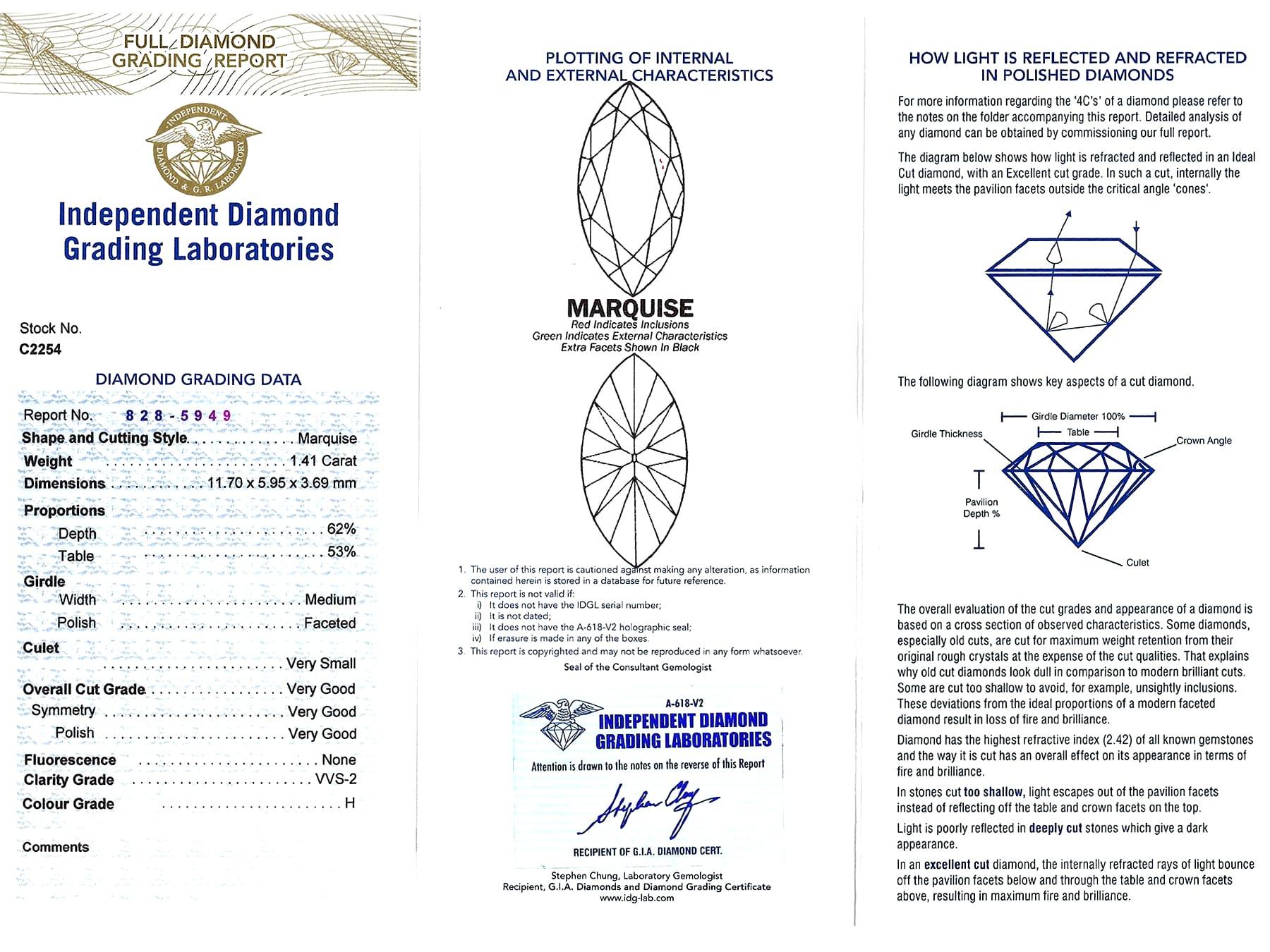 Bague solitaire en or blanc et diamant 1,41 carat des années 1980 en vente 6