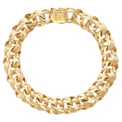 1980s 14k Yellow Gold Charm Bracelet