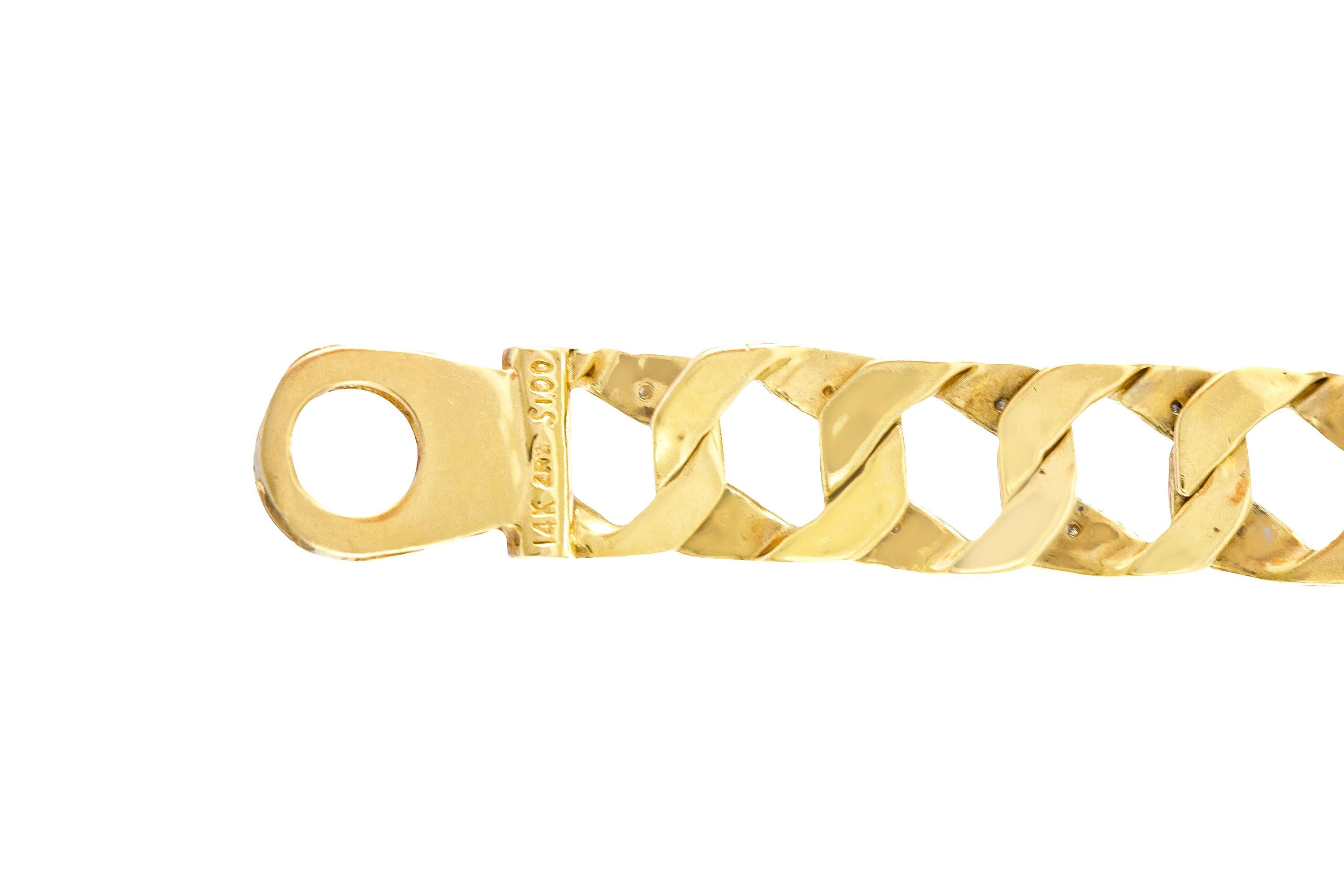 14k two tone gold bracelet