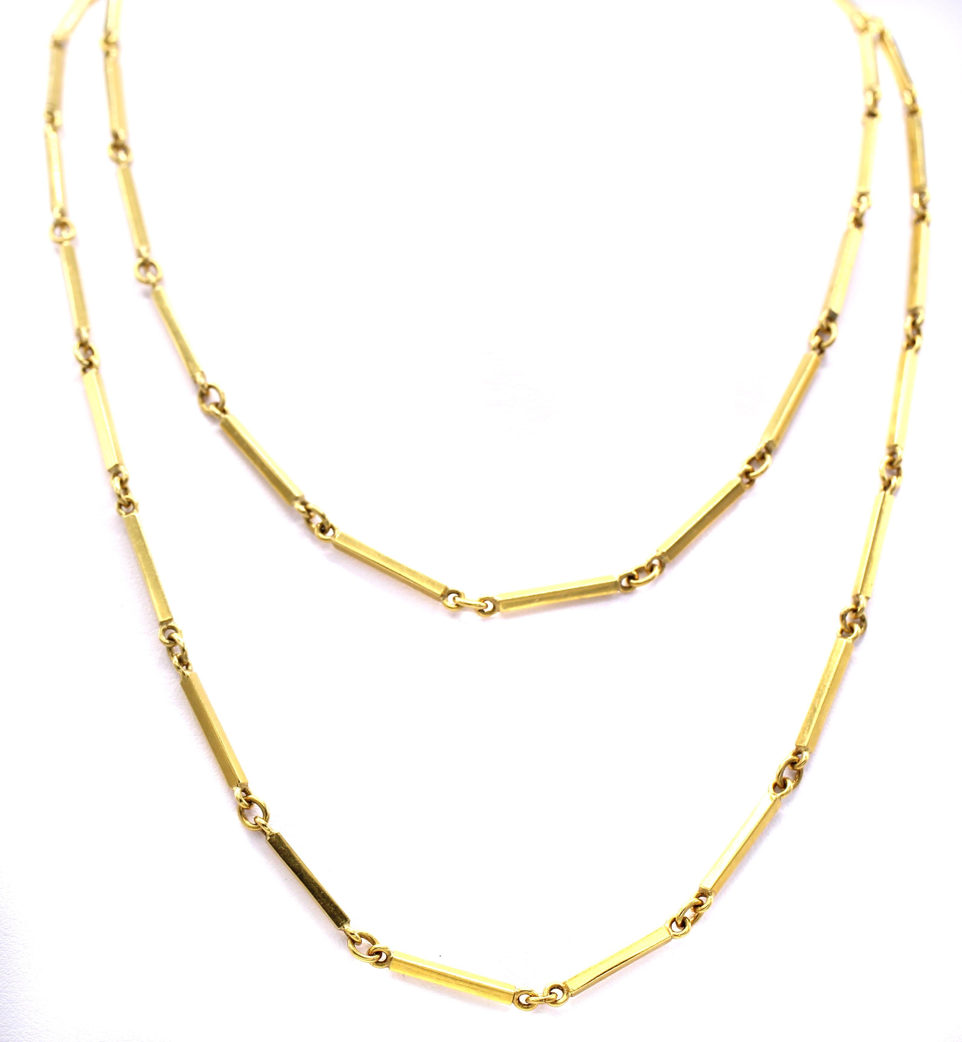 bar link chain necklace