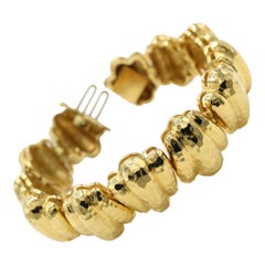 1980s 18 Karat Yellow Gold Bracelet