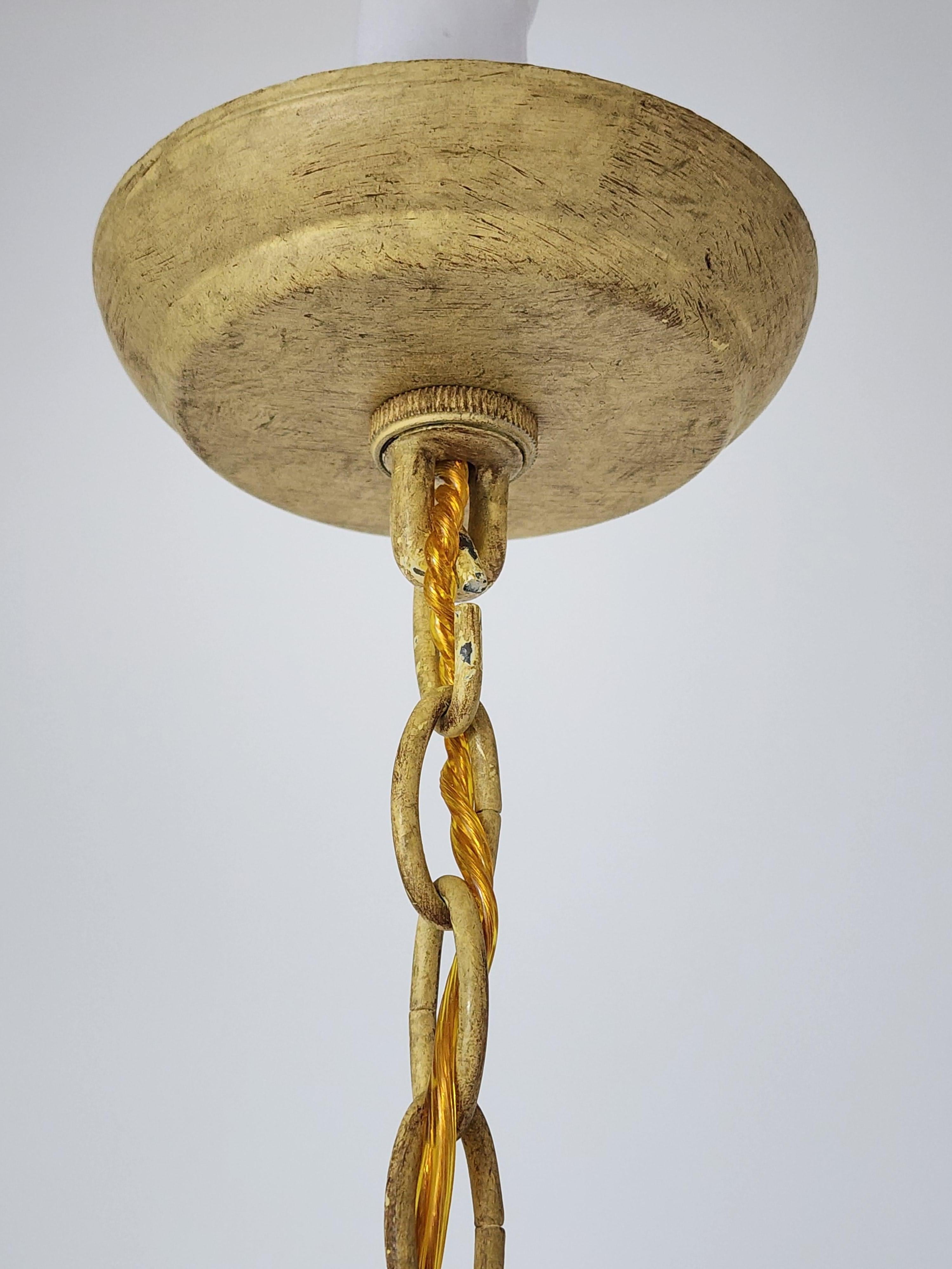 1980s  9  Arm Massive Faux Bamboo  Chandelier ,  Italy For Sale 6