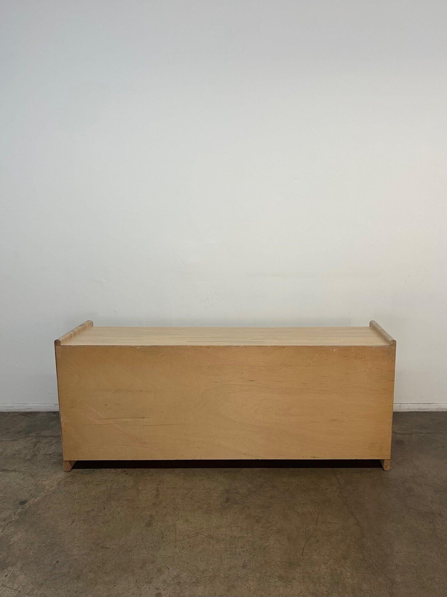 American 9 Drawer Dresser in Bleached Oak, 1980s