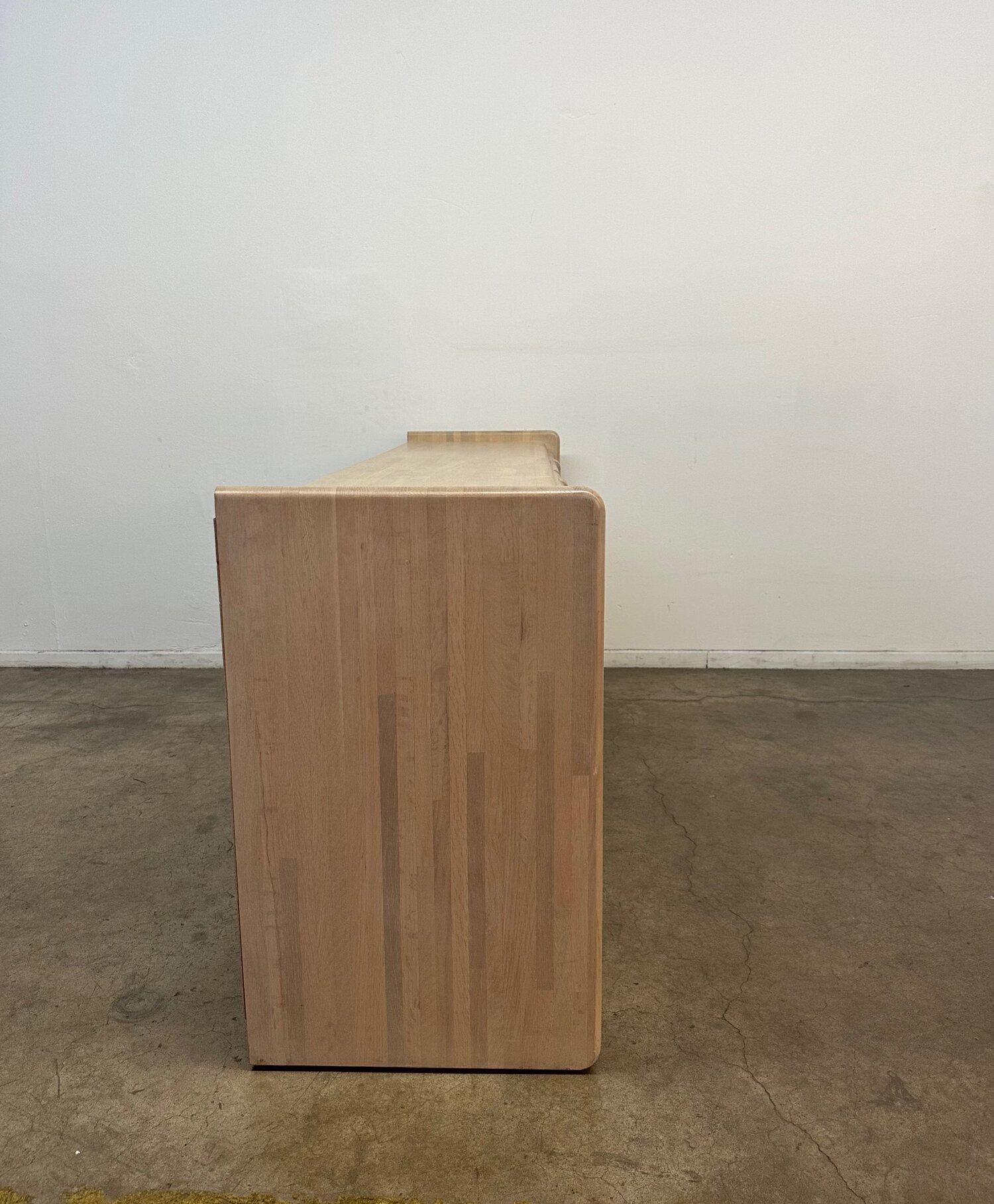9 Drawer Dresser in Bleached Oak, 1980s 1