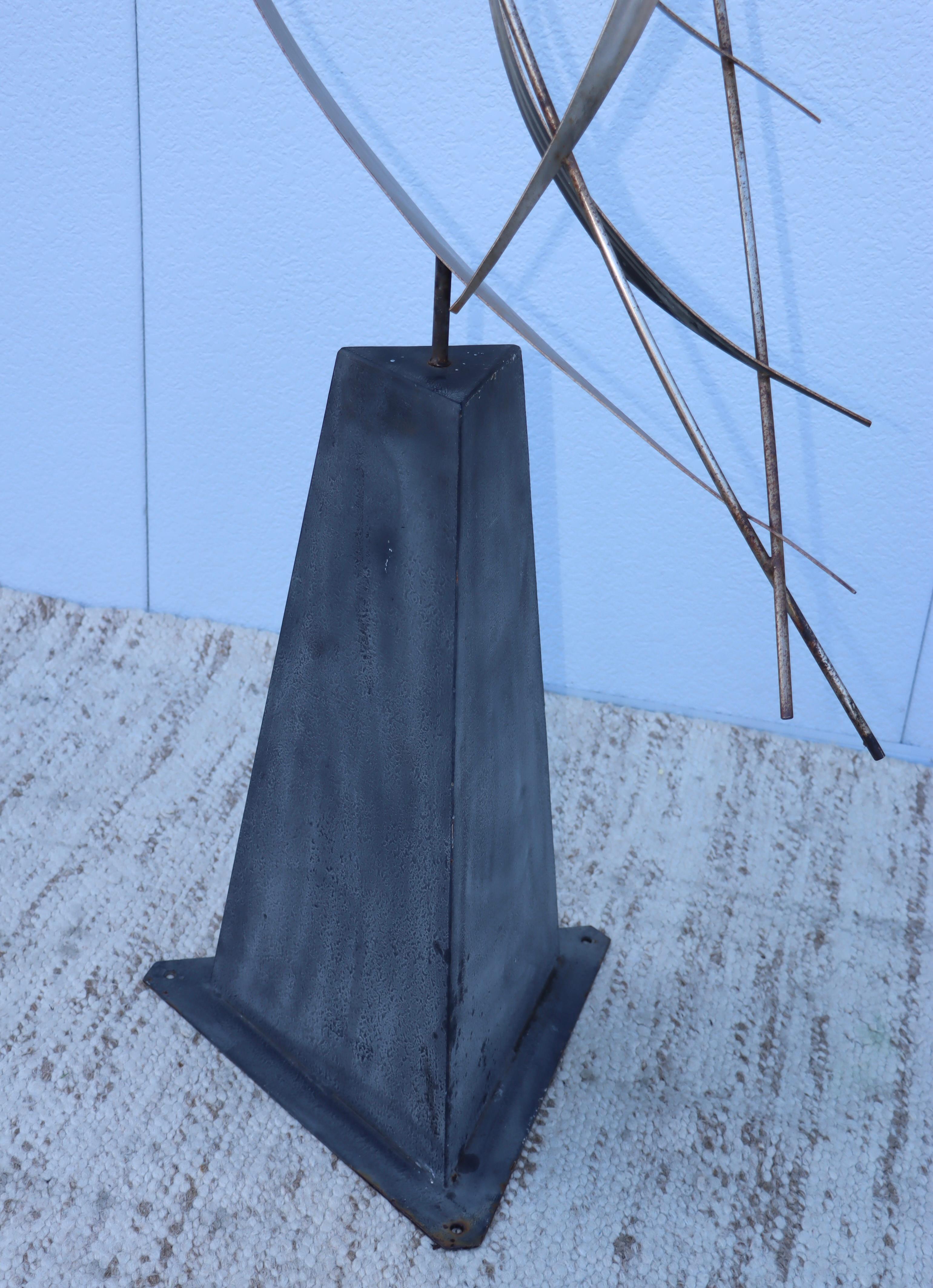 1980s Abstract Bird Steel Outdoor Sculpture By Curtis Jere 7
