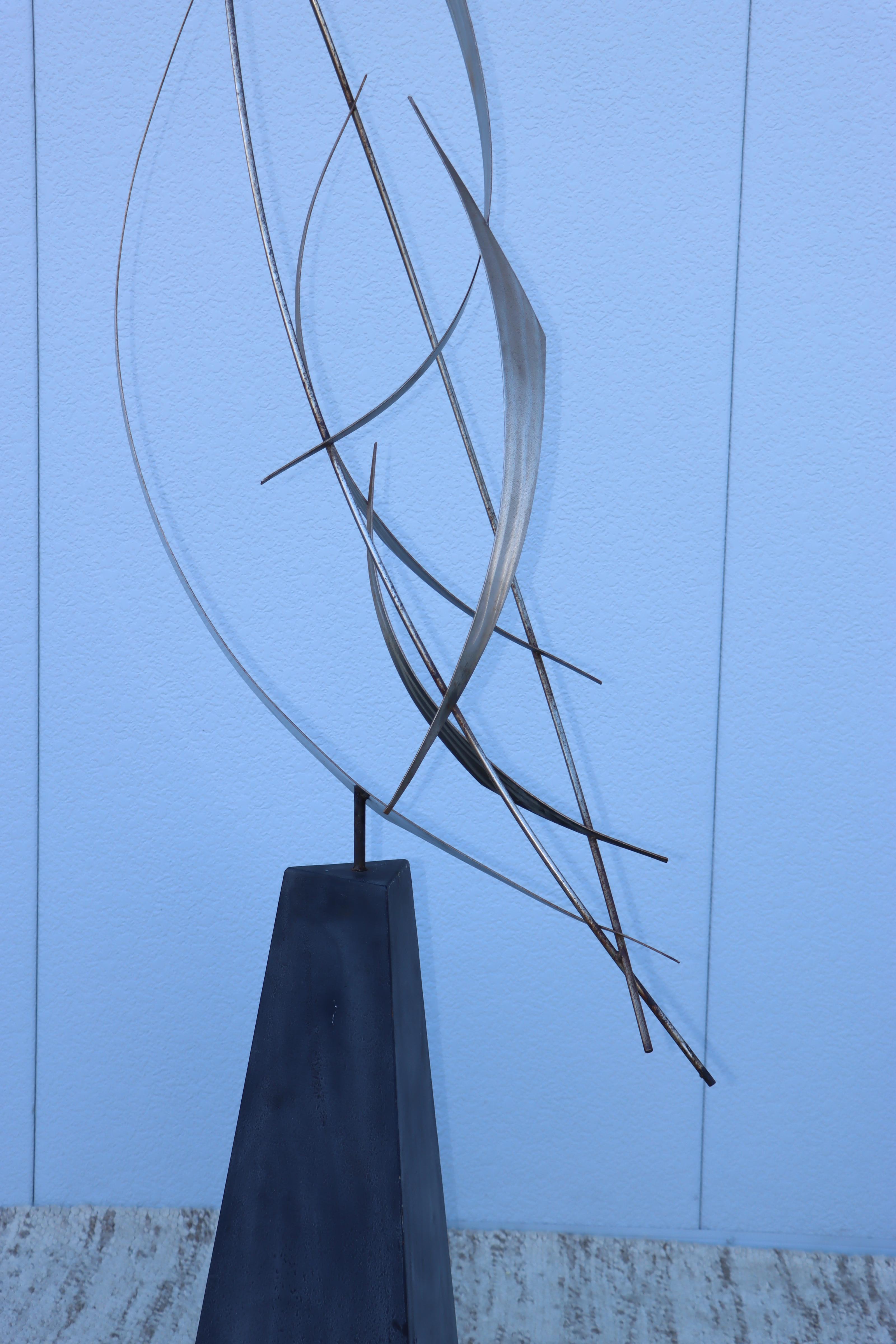 1980s Abstract Bird Steel Outdoor Sculpture By Curtis Jere 8